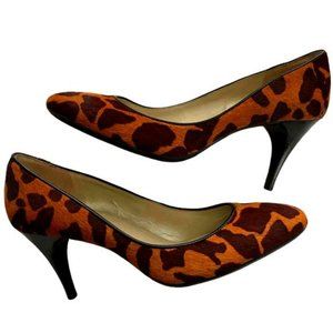 Talbots 8B Pony Animal Print Brown Leopard Shoes
